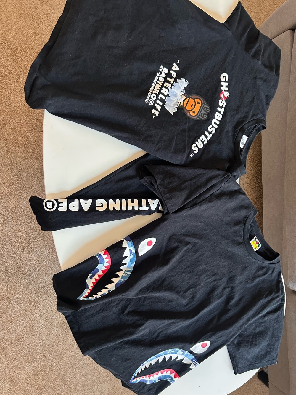 BAPE XL two Graphic Tees